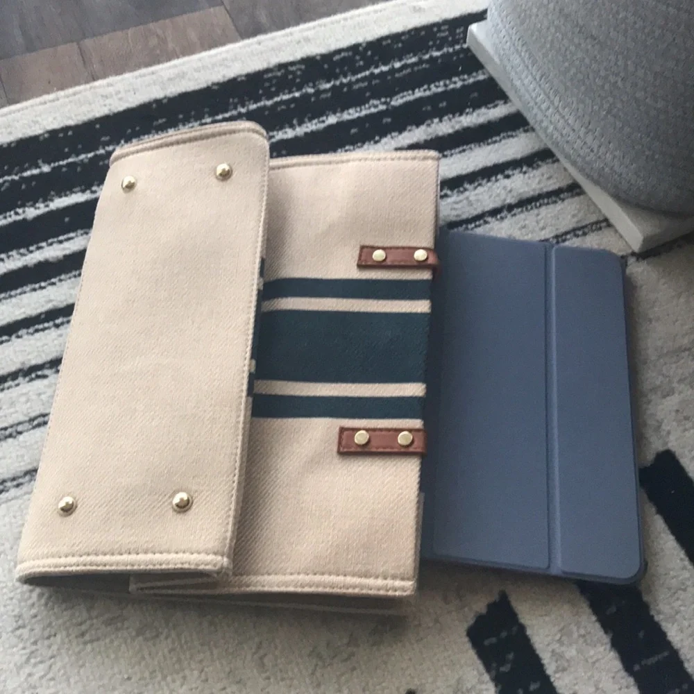 Free Gift With Purchase-Simple Stripe Large Capacity Canvas Tote - Picture 12 of 13